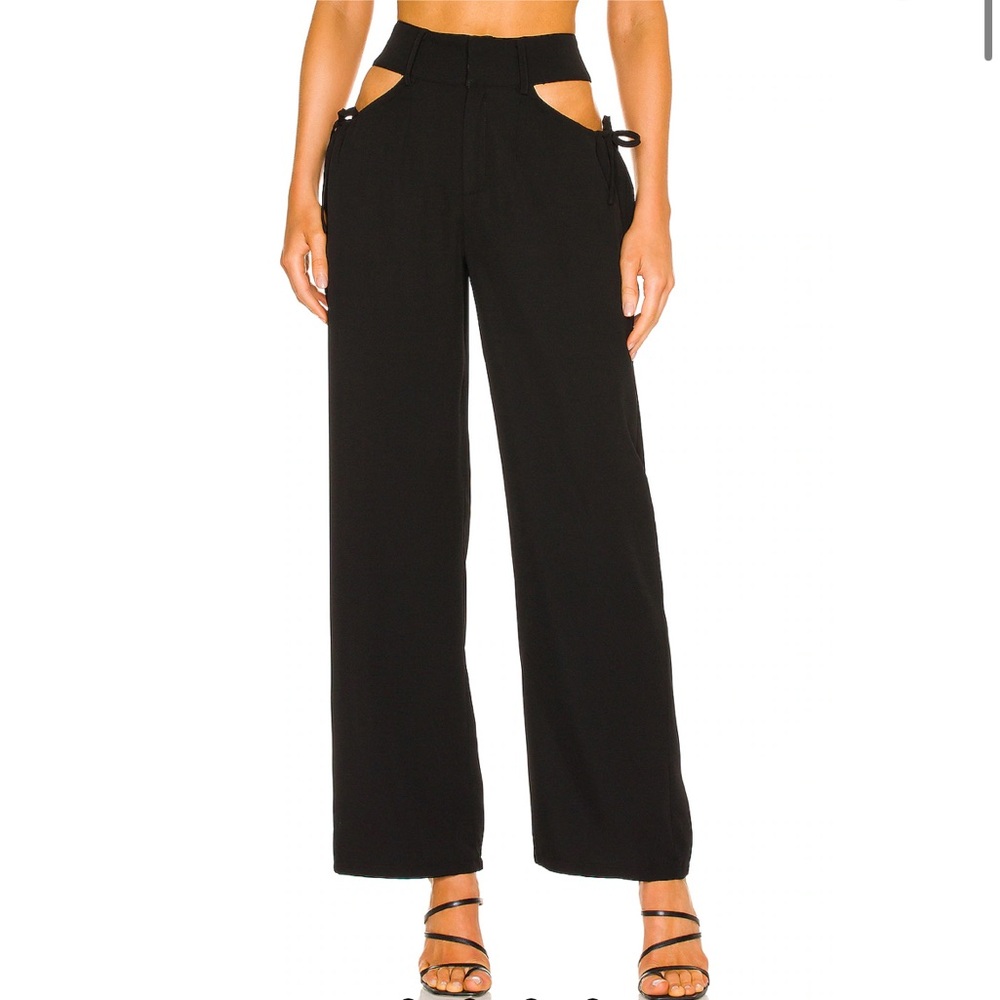 Revolve Benny Cut Out Pants in Black